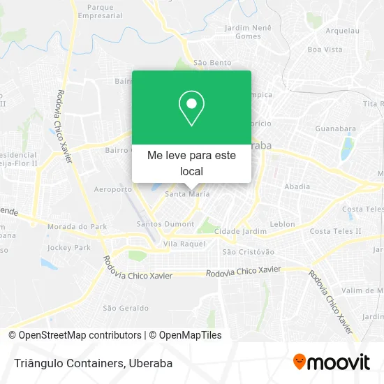 Triângulo Containers mapa