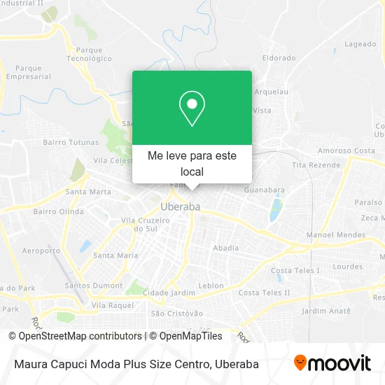 Maura Capuci Moda Plus Size Centro mapa