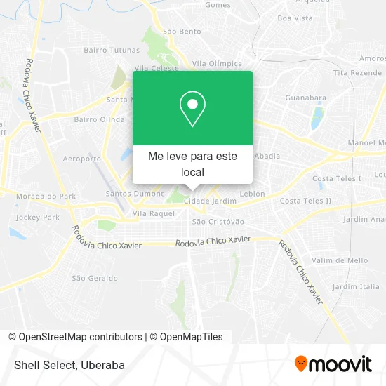 Shell Select mapa