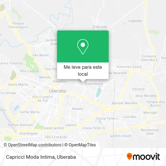 Capricci Moda Intima mapa