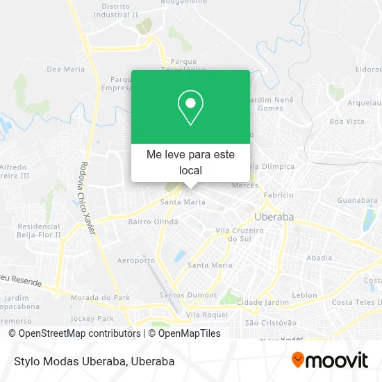 Stylo Modas Uberaba mapa