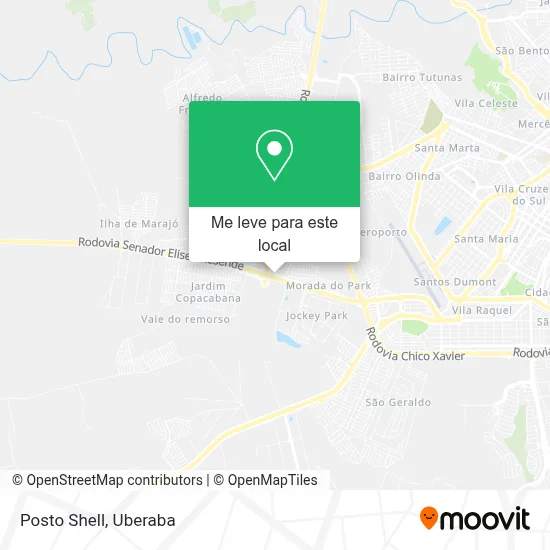 Posto Shell mapa