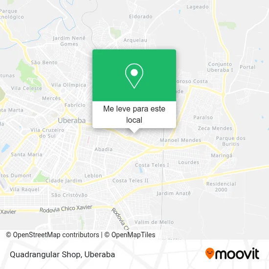 Quadrangular Shop mapa