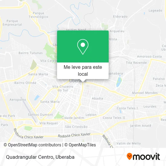 Quadrangular Centro mapa