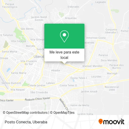 Posto Conecta mapa