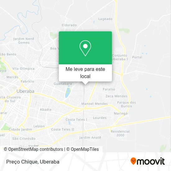 Preço Chique mapa