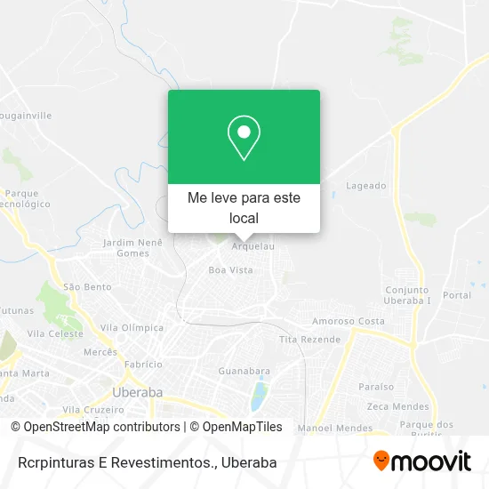 Rcrpinturas E Revestimentos. mapa