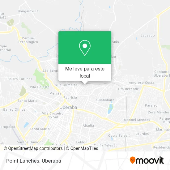 Point Lanches mapa