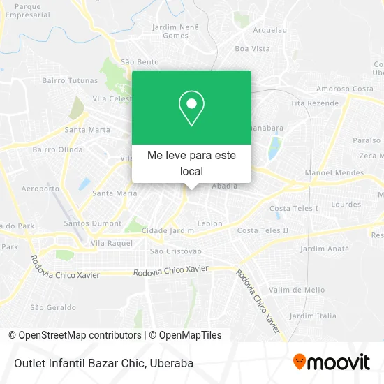 Outlet Infantil Bazar Chic mapa