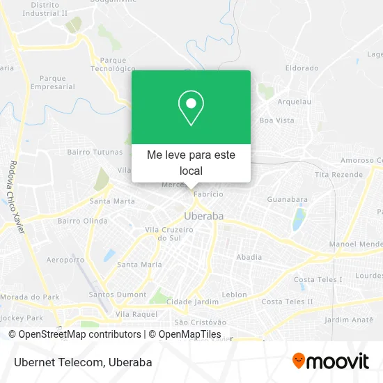 Ubernet Telecom mapa