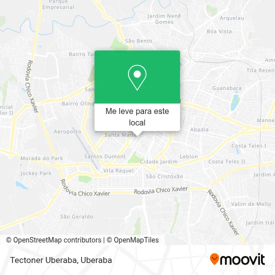 Tectoner Uberaba mapa