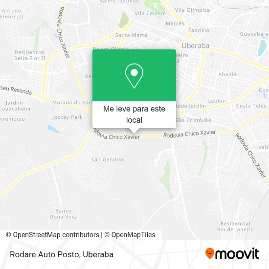 Rodare Auto Posto mapa