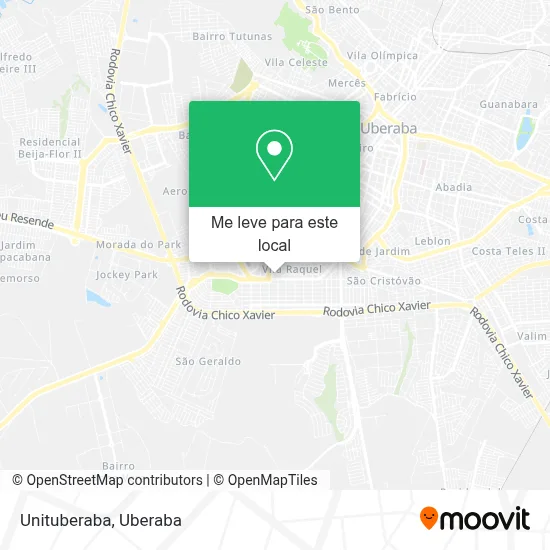 Unituberaba mapa