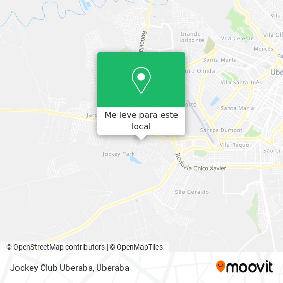 Jockey Club Uberaba mapa