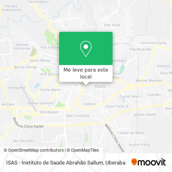 ISAS - Instituto de Saúde Abrahão Sallum mapa