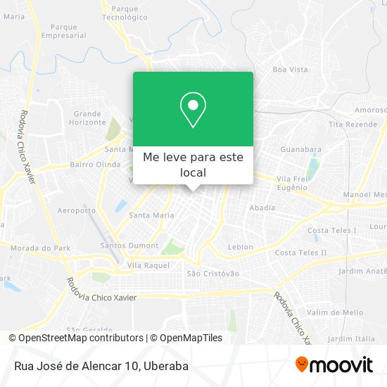 Rua José de Alencar 10 mapa