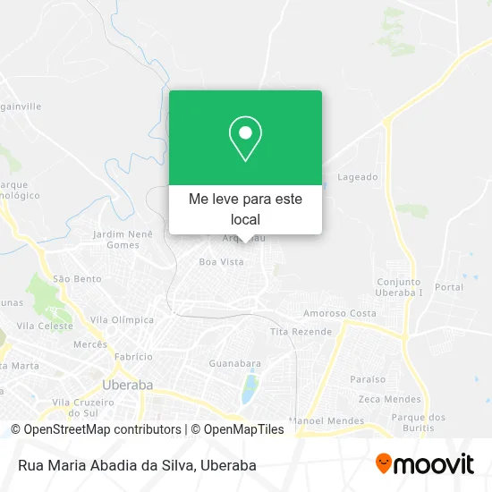 Rua Maria Abadia da Silva mapa