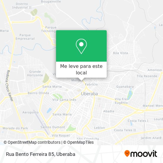 Rua Bento Ferreira 85 mapa