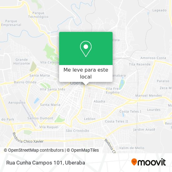 Rua Cunha Campos 101 mapa