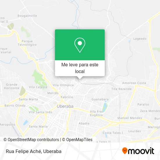 Rua Felipe Aché mapa