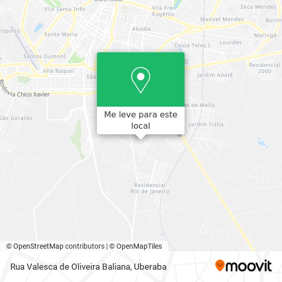 Rua Valesca de Oliveira Baliana mapa