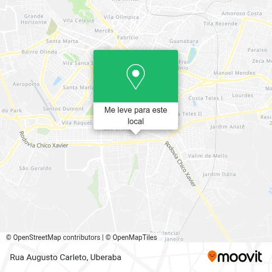 Rua Augusto Carleto mapa