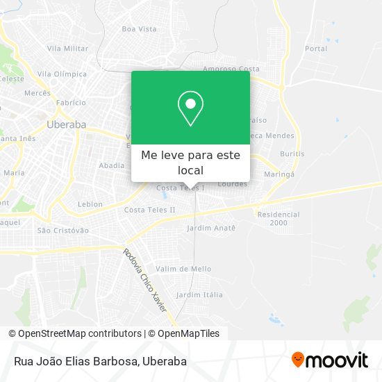 Rua João Elias Barbosa mapa