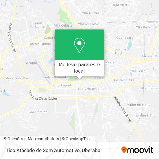 Tico Atacado de Som Automotivo mapa