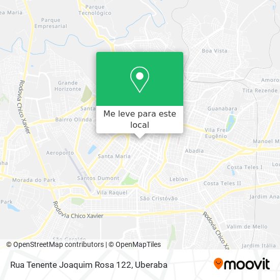 Rua Tenente Joaquim Rosa 122 mapa