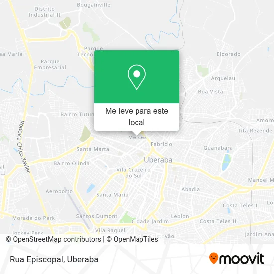 Rua Episcopal mapa