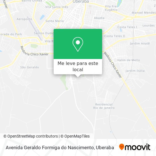 Avenida Geraldo Formiga do Nascimento mapa