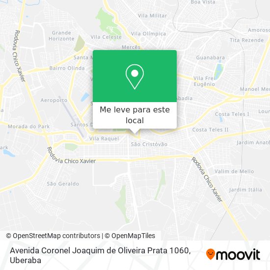 Avenida Coronel Joaquim de Oliveira Prata 1060 mapa