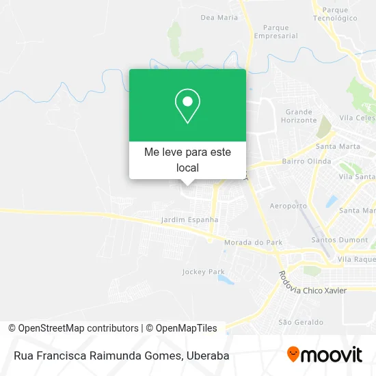 Rua Francisca Raimunda Gomes mapa