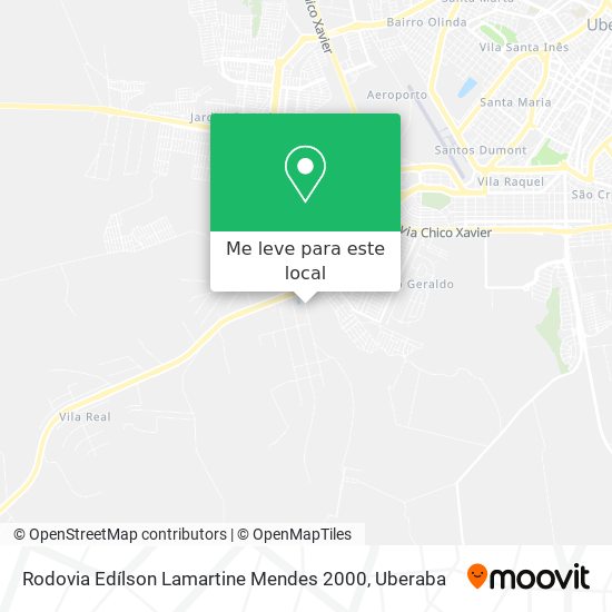 Rodovia Edílson Lamartine Mendes 2000 mapa