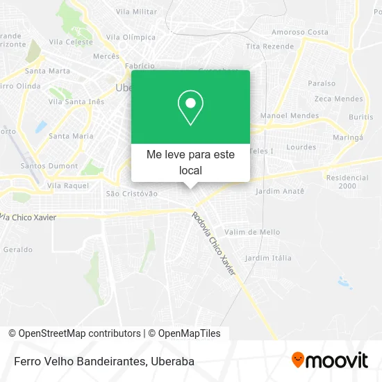 Ferro Velho Bandeirantes mapa