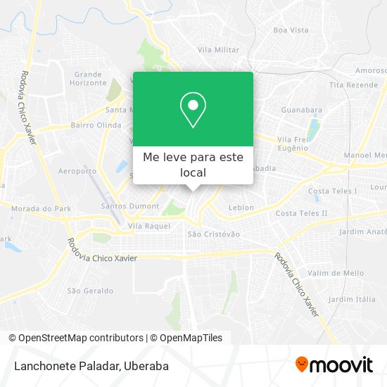 Lanchonete Paladar mapa