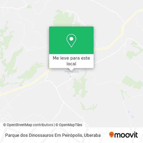 Parque dos Dinossauros Em Peirópolis mapa