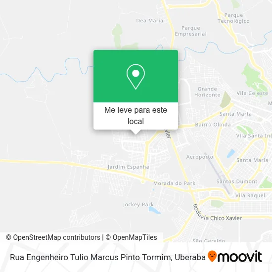 Rua Engenheiro Tulio Marcus Pinto Tormim mapa