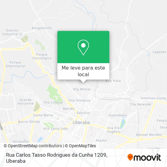 Rua Carlos Tasso Rodrigues da Cunha 1209 mapa