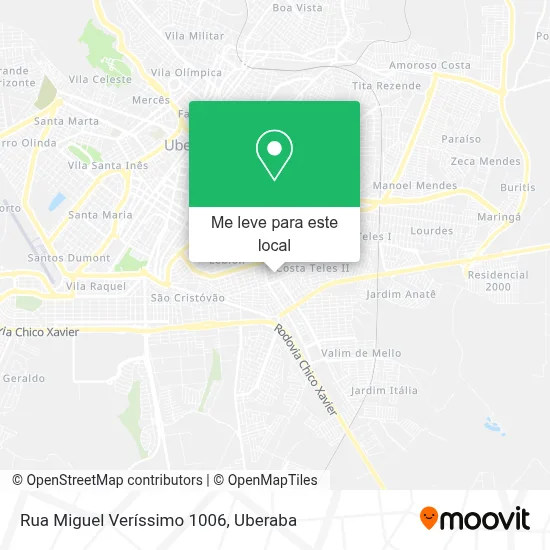 Rua Miguel Veríssimo 1006 mapa