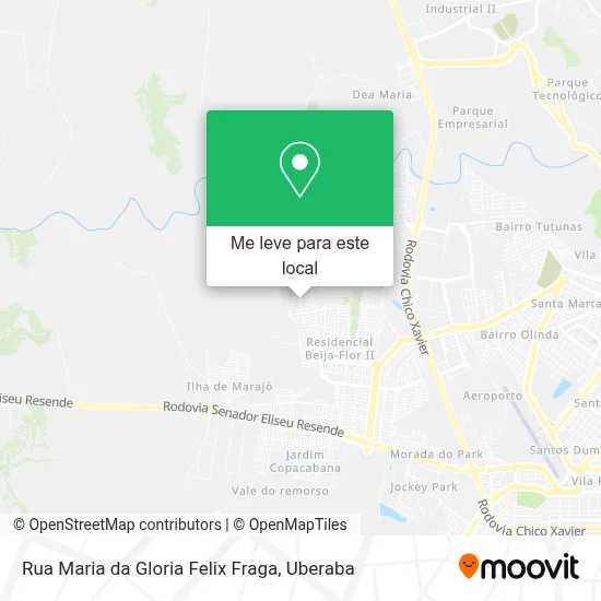 Rua Maria da Gloria Felix Fraga mapa