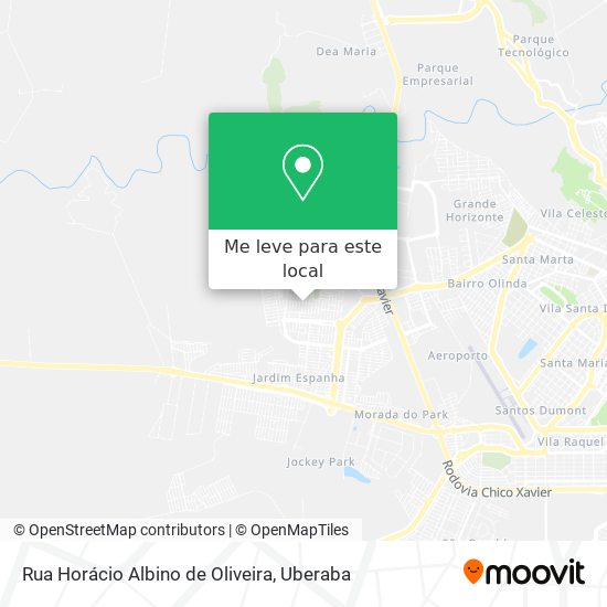 Rua Horácio Albino de Oliveira mapa