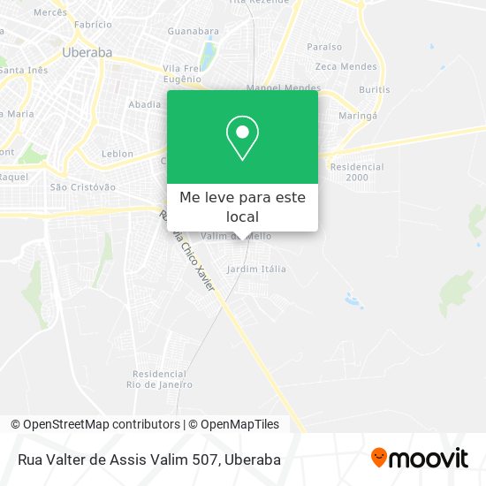Rua Valter de Assis Valim 507 mapa