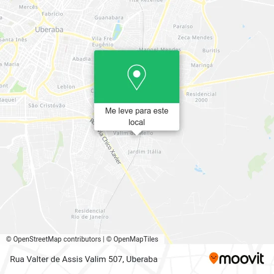 Rua Valter de Assis Valim 507 mapa