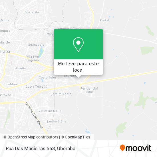 Rua Das Macieiras 553 mapa