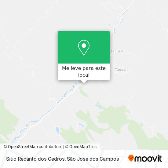 Sitio Recanto dos Cedros mapa
