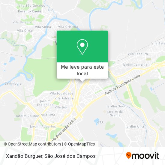 Xandão Burguer mapa