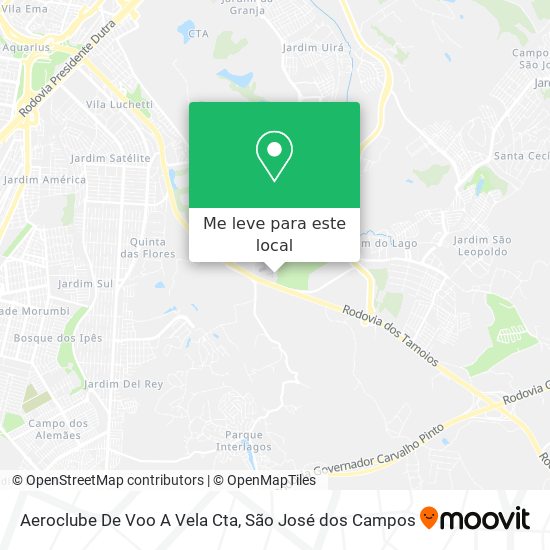 Aeroclube De Voo A Vela Cta mapa