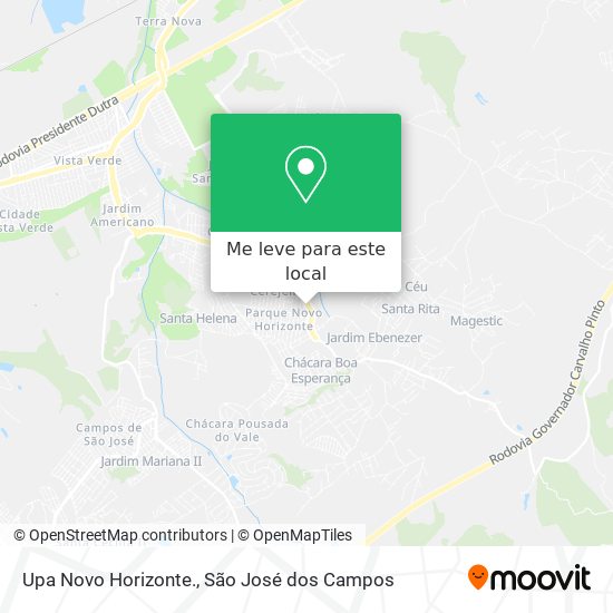 Upa Novo Horizonte. mapa