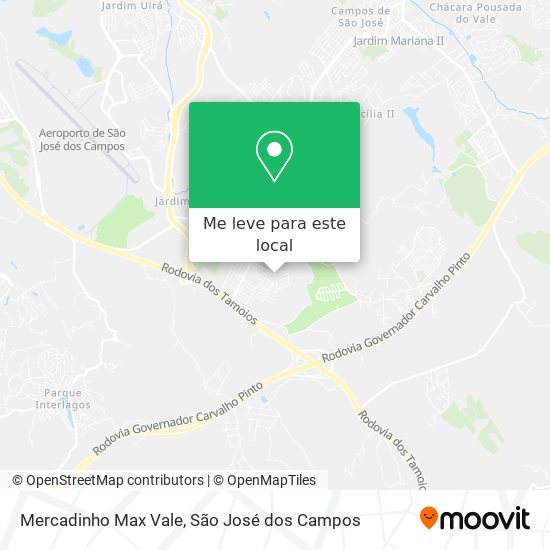 Mercadinho Max Vale mapa